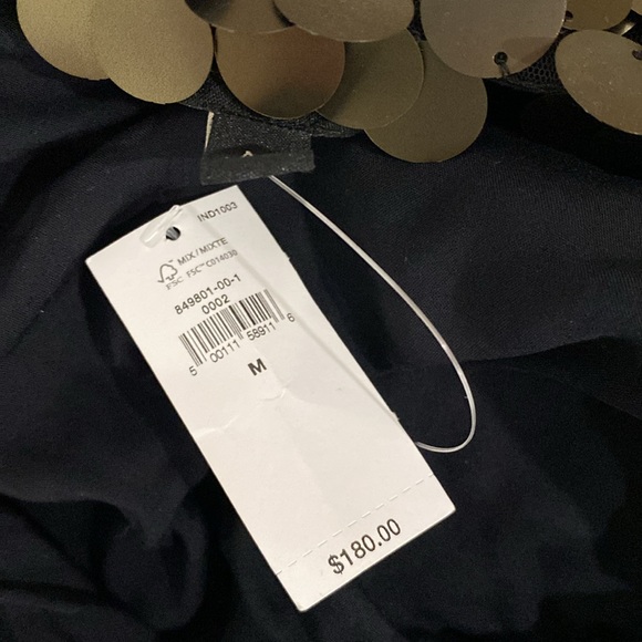 Banana Republic Factory - Sequin Mini Dress Gold Medium m NWT shimmer - Picture 7 of 9